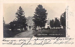 PC1/ Chemung County New York RPPC Postcard c1910 Alms House 404