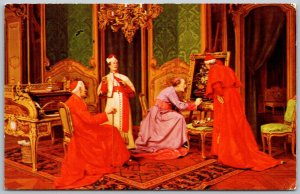 Baltimore Maryland 1950s Postcard Haussner's Restaurant The Art Critics