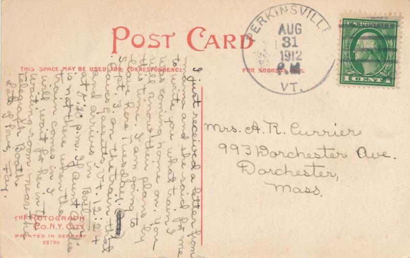 Diving Board at Swimming Pool - Springfield VT, Vermont - pm 1912 - DB