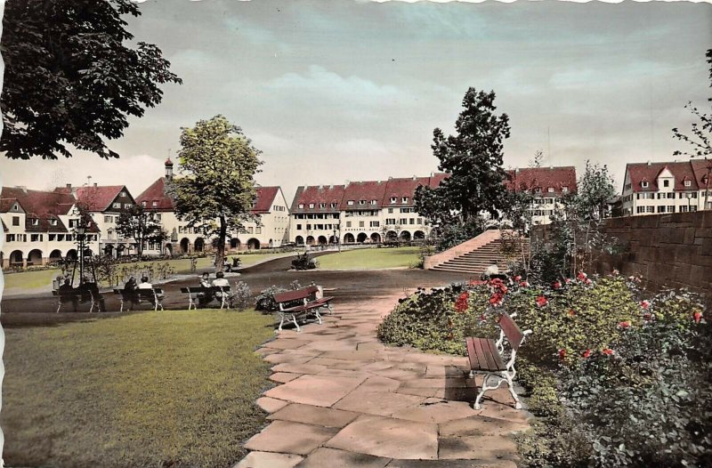 Hohenluftkurort  Freudenstadt Schwarzwald Germany RPPC RPPC Postcard Marktplatz