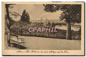 Old Postcard Mainz Rh Blick von den neuen Anlagen auf den Dom