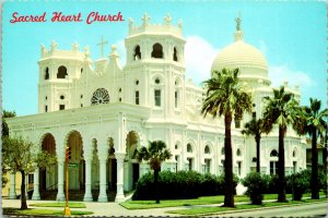 Sacred Heart Church Galveston TX Postcard unused 1970s