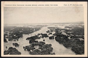 Ontario Aerial Canadian Span Thousand Islands International Bridge Down River WB