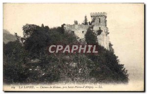 Old Postcard Savoy Chateau Miolans near Saint Pierre d'Albigny