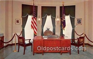 Desk, Chair & Flags, Herbert Hoover West Branch, Iowa, USA