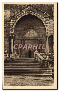 Postcard Old Embrun Porch of the Cathedral