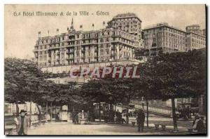 Old Postcard Hotel Miramare City Genes