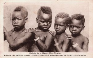 Africa Ivory Coast Enfants de la Haute Côte d'Ivoire Vintage Postcard C271