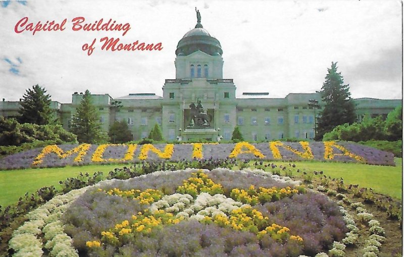 Montana State Capitol Building Helena Flower Beds in Bloom