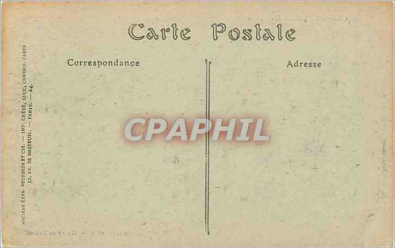 Old Postcard Chateau de la guyon rock