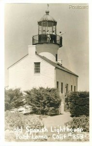 CA, Point Loma, California, Old Spanish Light House, No. 353, RPPC