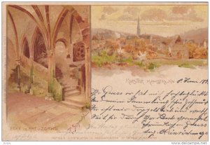 AS, 2-Views, Ecke Im Kreuzgang, Kloster Maulbronn (Baden-Württemberg), Germa...