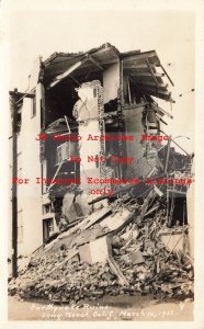 CA, Long Beach, California, RPPC, 1933 Earthquake,Apartment Building,Photo No 9