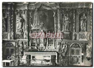 Postcard Modern Rumengul Finistere Interior of the Church Altar of Saint Sylvain