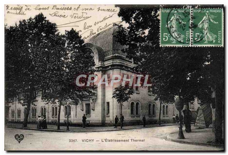 Old Postcard Vichy Thermal L & # 39Etablissement