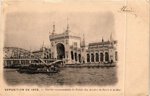 CPA PARIS EXPO 1900 - Entrée Du Palais des Armées de Terre et de Mer (307510)