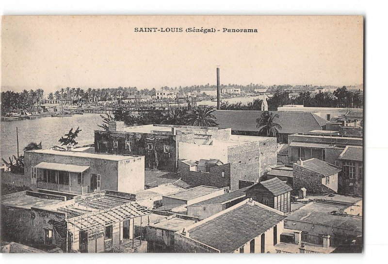 Saint Louis Senegal Postcard 1901-1907 Panorama General View
