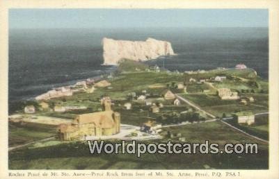 Rocher Perce de Mt Ste Ann, Perce Rock Perce, PQ Canada Unused 