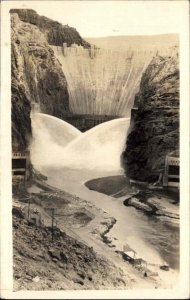 Ashfork Arizona AZ Ash Fork Bainbridge Dam Real Photo Vintage Postcard