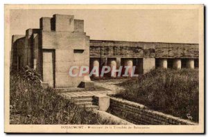 Douaumont Old Postcard Monument of the trench bayonets