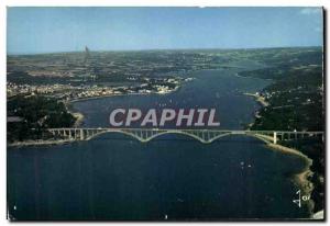 Postcard Modern Brittany Colored Plougastel Daoulas Plougastel Bridge and L E...