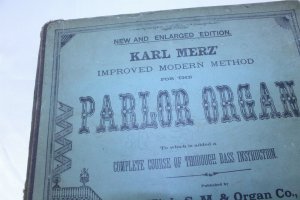 1880 Copyright Hardcover Parlor Organ Teaching Course Book