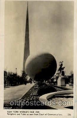 Perisphere & Trylon New York Worlds Fair 1939 Exhibition 1939 light crease ri...