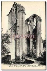 Postcard Abbey of Saint Wandrille Ruins of the transept nave Approval