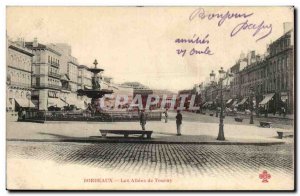 Bordeaux Old Postcard The aisles Tourny