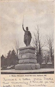 Maryland Baltimore Wallace Monument Druid Hill Park  1906