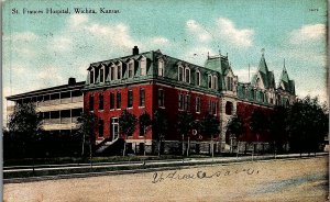 1909 WICHITA KANSAS ST. FRANCIS HOSPITAL EARLY POSTCARD 39-43