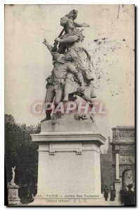 Postcard Old Paris Tuileries Garden When Memel