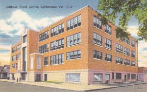 Postcard Catholic Young Center Carbondale PA