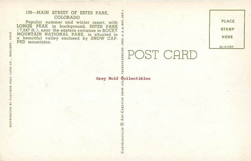 CO, Estes park, Colorado, Town View