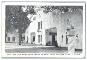 c1940s Park Plaza Motor Courts St. Louis Tulsa Amarillo Raton Flagstaff Postcard