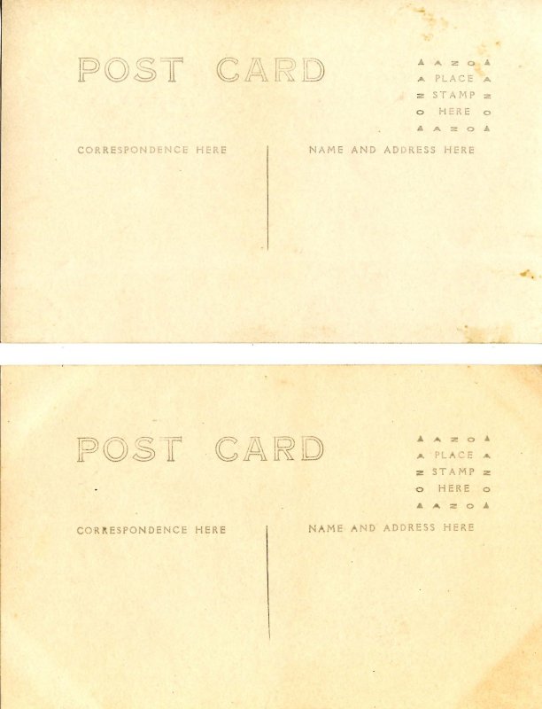 2 RPPC's - Man & Woman