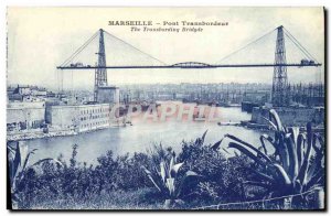 Old Postcard Marseille Transporter Bridge