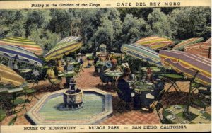 Garden of the Kings, Cafe Del Rey Moro - San Diego, California CA  