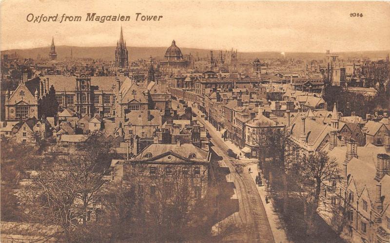 B86133 oxford from magdalen tower uk