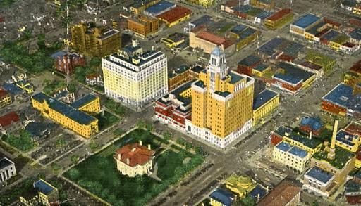 MN - Rochester, Bird's Eye View of Civic Center