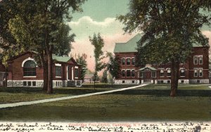 Vintage Postcard 1906 Cambridge Free Library Building Cambridge New York NY