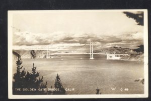 RPPC SAN FRANCISCO CALIFORNIA THE GOLDEN GATE BRIDGE REAL PHOTO POSTCARD