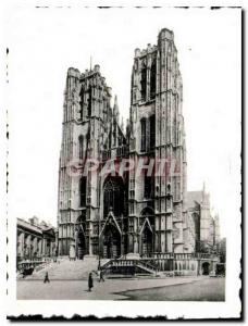 Postcard Modern Brussels Cathedrale St. Michel