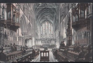 Worcestershire Postcard - Worcester Cathedral - Choir East   RT1230