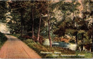 Riverside Drive, Great Barrington MA c1914 Vintage Postcard K57