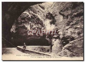 Old Postcard Gorges superior Cians By Line South of France