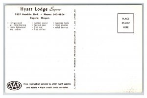 Hyatt Lodge Motel Eugene Oregon OR UNP Chrome Postcard L18