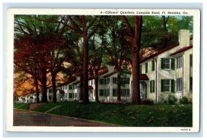 c1930's Officer's Quarters Lumpkin Road FT. Benning Georgia GA Vintage Postcard 
