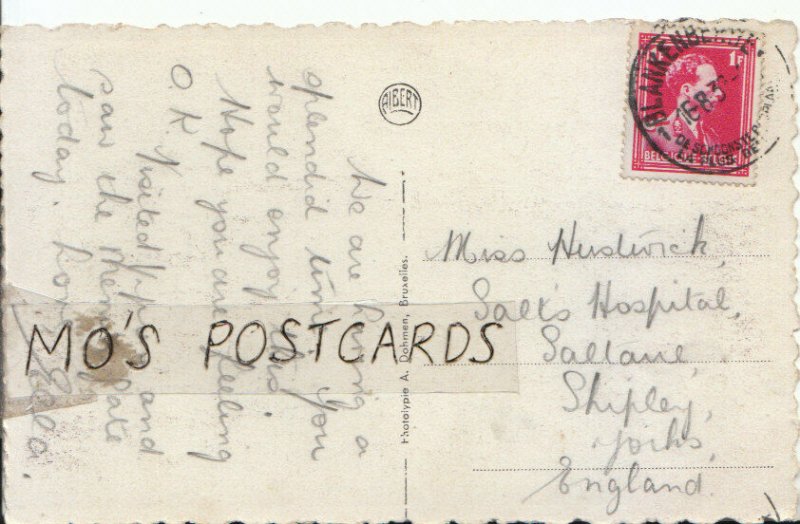 Genealogy Postcard - Hustwick - Salts Hospital - Shipley - Yorkshire - Ref 635B