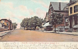 CARLSTADT NEW JERSEY~LOOKING NORTH FROM BROAD STREET-STOREFRONT~1907 POSTCARD